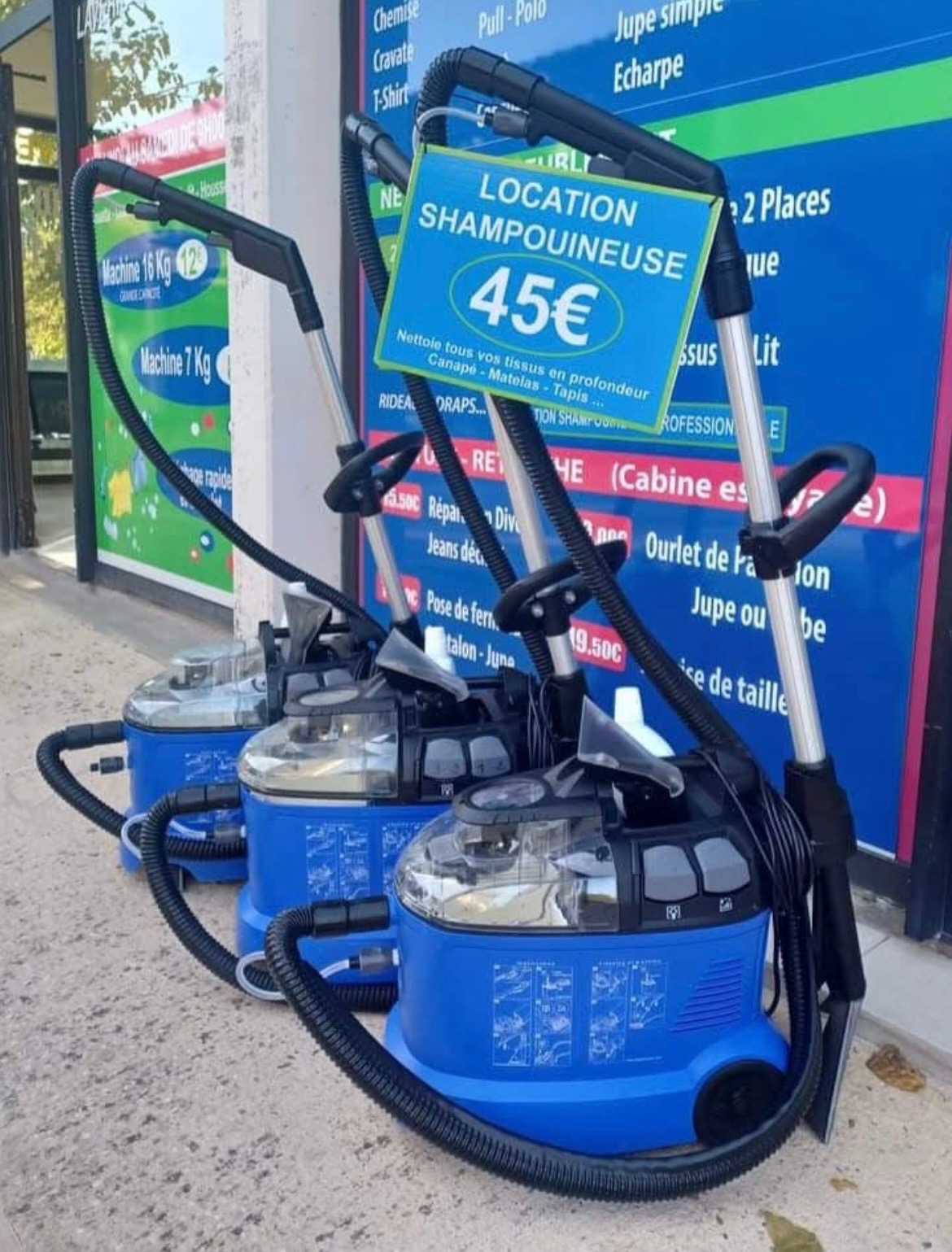 location shampouineuse